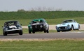 Lotus elan, verte, 3/4 avant gauche, action