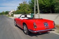 Maserati 3500 GT Spyder rouge 3/4 arrière gauche travelling