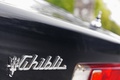 Maserati Ghibli noir logo coffre
