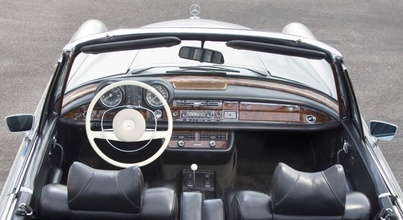 Mercedes 280SE 3.5 Convertible Grise Tableau