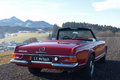 Mercedes 280SL Pagode rouge 3/4 arrière droit