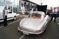 Mercedes 300 SL gris 3/4 arrière droit capot ouvert