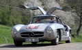 Mercedes 300 SL, grise papillons ouverts