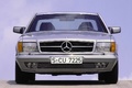 Mercedes 500 SEC gris face avant