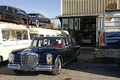 Mercedes 600 LWB noir casse 3/4 avant gauche