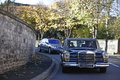 Mercedes 600 LWB noir face avant travelling 2