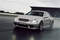 Mercedes CLK DTM AMG gris 3/4 avant gauche travelling penché