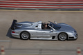 Mercedes CLK GTR Roadster gris filé penché vue de haut