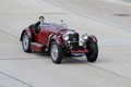 Mercedes SSK bordeaux 3/4 avant droit vue de haut