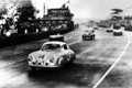 Porsche 356 gris 3/4 avant gauche 24 du Mans 1951