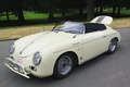 Porsche 356 Speedster beige 3/4 avant gauche capot ouvert