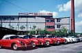 Porsche 356 Speedster parking usine