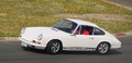 Porsche 911 2.0 R blanche, action gche
