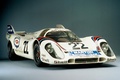 Porsche 917 blanc 3/4 avant droit