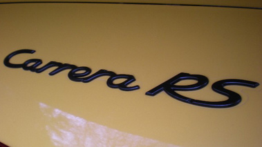 Porsche 993 Carrera RS jaune logo 