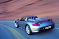 Porsche Carrera GT 3/4 arrière gauche travelling