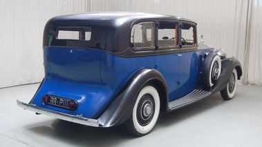 Rolls Royce Phantom III bleu/noir 3/4 arrière droit