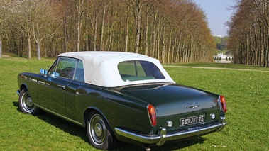 Rolls Royce Silver Shadow Drophead Coupe Mulliner Park Ward verte 3/4 arrière gauche fermée