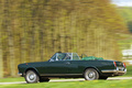 Rolls Royce Silver Shadow Drophead Coupe Mulliner Park Ward verte 3/4 arrière gauche filé