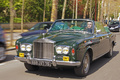 Rolls Royce Silver Shadow Drophead Coupe Mulliner Park Ward verte 3/4 avant gauche travelling