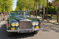 Rolls Royce Silver Shadow Drophead Coupe Mulliner Park Ward verte face avant travelling