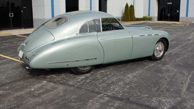 Talbot Lago Grand Sport Saoutchick vert 3/4 arrière