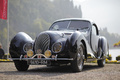 Talbot Lago T150 C SS noire 3/4 avant gauche