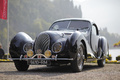 Talbot Lago T150 C SS noire 3/4 avant gauche