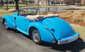 Talbot Lago T26 Record Cabriolet bleu 3/4 arrière gauche