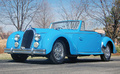 Talbot Lago T26 Record Cabriolet bleu 3/4 avant gauche