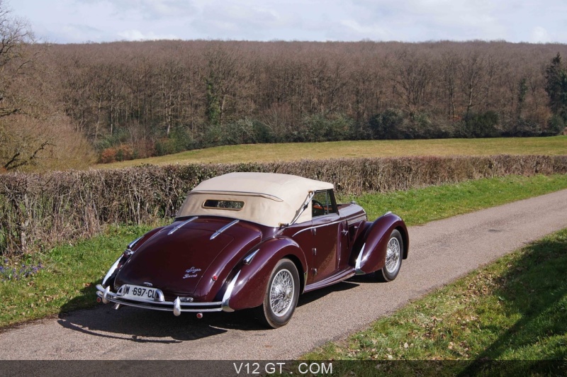 Talbot Lago Record Cabriolet Présidentielle 1950 - Résine 1/43 Ma Collection