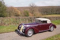 Talbot-Lago T26 Record cabriolet bordeaux 3/4 avant gauche capoté