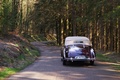 Talbot-Lago T26 Record cabriolet bordeaux face arrière capoté travelling