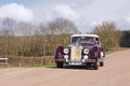 Talbot-Lago T26 Record cabriolet bordeaux face avant capoté travelling