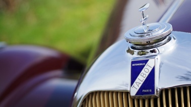 Talbot-Lago T26 Record cabriolet bordeaux logo calandre