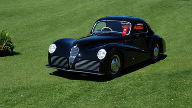 Alfa Romeo 6C 2500 SS Bertone 1946, noire, 3-4 avg