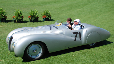 BMW Mille Miglia 1937, grise, 3-4 avg