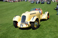 Duesenberg SJ Speedster 1935, jaune, 3-4 avd