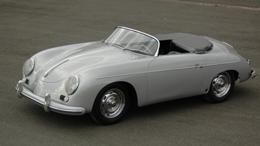 Porsche 356 Carrera Speedster, gris, plongée 3-4 avg