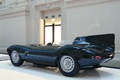 Jaguar Type D vert 3/4 arrière gauche