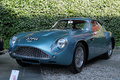 Aston Martin DB4 GT Zagato bleu 3/4 avant gauche