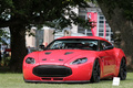 Aston Martin V12 Vantage Zagato rouge 3/4 avant gauche