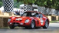 Ferrari 250 GTO rouge, action, 3-4 avg