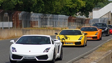 Lamborghini Gallardo LP560-4 blanc 3/4 avant gauche