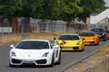 Lamborghini Gallardo LP560-4 blanc 3/4 avant gauche