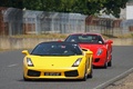 Lamborghini Gallardo Spyder jaune 3/4 avant gauche