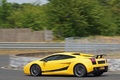 Lamborghini Gallardo Superleggera jaune 3/4 arrière gauche filé