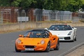 Lotus Elise S1 orange 3/4 avant gauche