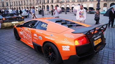 Lamborghini Murcielago LP670-4 SV orange 3/4 arrière gauche