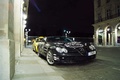 Mercedes McLaren SLR noir 3/4 avant droit